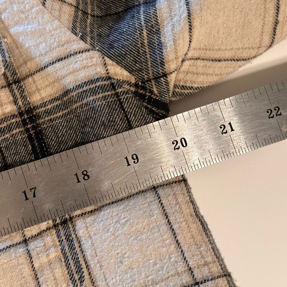 NWT Lucky Brand Women’s Size Small Black & Cream Sherpa Lined Flannel Shacket - Picture 10 of 16